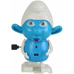 Заводной Гномик в белом колпачке механический, развивающая подвижная игрушка заводилка для детей Ярик