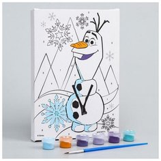 Картина по номерам Олаф 21х15 см, Холодное сердце Нет бренда