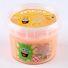Слайм "Ириска", контейнер 100 г, апельсиновый взрыв Плюх