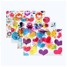 Папка-конверт на кнопке Ассорти А4, 160 мкр12 шт. Случай