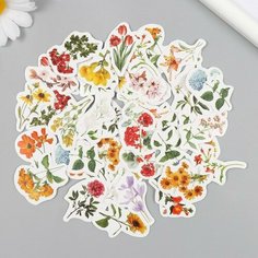 Наклейки для творчества "Распускающиеся цветы" набор 46 шт 6,4х4,4х1,1 см Мастер