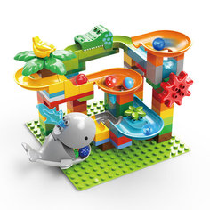 Конструктор FEEL Китенок и крокодил 84 элемента, для малышей из крупных блоков