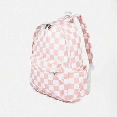 Рюкзак Жесты, 30*13,5*41 см, 1 отд на молнии, 4 н/кармана, белый/розовый No Brand