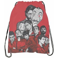 Мешок-сумка для обуви Бумажный дом - La casa de papel № 4 Bugrikshop