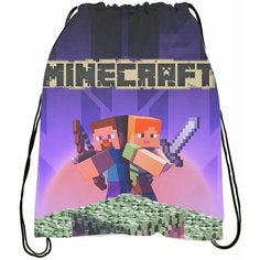 Мешок для обуви Майнкрафт - Minecraft № 13 Bugrikshop