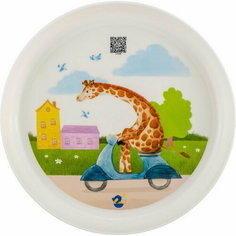 Набор детской посуды Play with Me Busy Animals (тарелка, миска, стакан) Lalababy