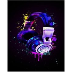 Картина по номерам Наушники 40х50 см АртТойс
