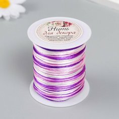 Шнур для творчества "Фиолетовая дымка" намотка 90±2 м толщина 1 мм 7х5,6х5,6 см Арт Узор