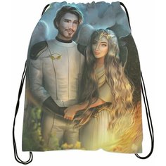 Мешок - сумка для обуви Kлуб Poмaнтики: Ceкpeт Heбec № 14 Bugrikshop