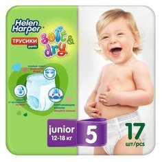 Детские трусики-подгузники Soft&Dry Junior (12-18 кг), 17 шт. Нет бренда