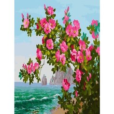 Картина по номерам Цветы у моря 40х50 см АртТойс