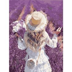 Картина по номерам Наслаждаясь ароматом лаванды 40х50 см АртТойс