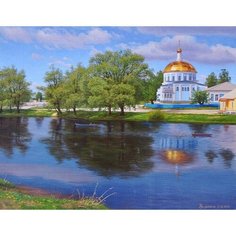 Картина по номерам Церковь у озера 40х50 см АртТойс