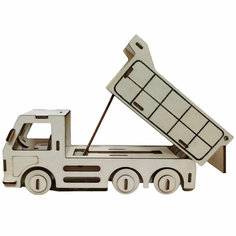 Деревянный Конструктор Самосвал СМ-4723-А4 Рыжий кот