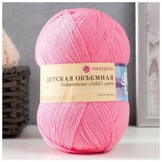 Пехорский текстиль Пряжа "Детская объемная" 100% микрофибра 400м/100гр (11-Яр. Розовый) Пехорка
