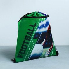 Мешок, сумка для обуви, сменки, сменной Футбол, 2 секции, 41х31 см Art Fox