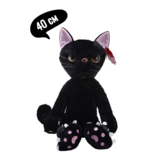 Плюшевый злой кот, мягкая игрушка котик, черный 40 см Китай