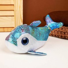 Мягкая игрушка Дельфинчик, 23 см, цвет синий Made in China