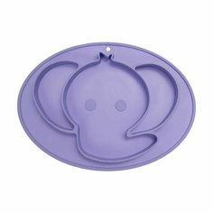 Детская силиконовая тарелка в виде животных Ешь и изучай Детская посуда для малышей Toro Doro