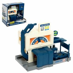 Парковка "Заправочная станция", машинка в комплекте, цвет синий Gold Seller