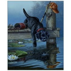 Картина по номерам Первая рыбалка 40х50 см АртТойс