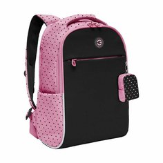 Школьный рюкзак GRIZZLY RG-367-2 черный-розовый, 28х39х12.5