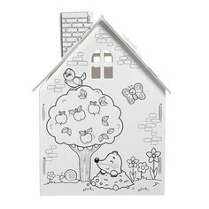 Домик-раскраска Весёлые зверята, 3в1 Denco Store