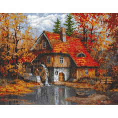 08.003 Набор для вышивания Палитра Водяная мельница, 39х30 см