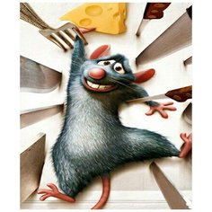 Картина по номерам Крыс Реми 40х50 см АртТойс