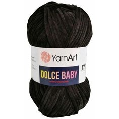 Пряжа YarnArt Dolce Baby черный (742), 100%микрополиэстер, 85м, 50г, 3шт