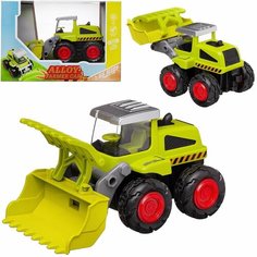 Машинка Junfa Трактор-погрузчик металлический, фрикционный 1:55 WC-12532/погрузчик