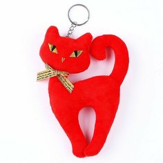 Мягкая игрушка «Кошечка», на брелоке, 16 см, цвета микс без бренда