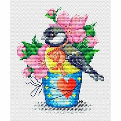 Набор для вышивания «Весенняя синичка», 14 × 12 см Россия