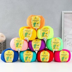 Пряжа "Карамелька ассорти" 100% акрил набор 10 шт. 175м/50гр (Ассорти №2) Россия