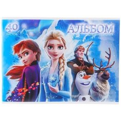 Альбом для рисования А4, 40 листов, Холодное сердце Нет бренда