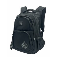 Рюкзак школьный MAKSIMM для мальчика (подростков) черно-серый с анатомической спинкой