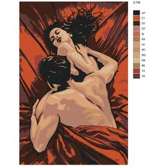 Картина по номерам Z-706 "Картина для взрослых. Эротика" 40х60 Brushes Paints