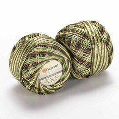 Пряжа YARNART TULIP (YarnArt), зел-беж-жел - 477, 100% микрофибра, 6 мотков, 50 г, 250 м.