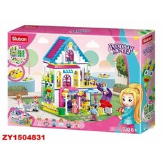 Конструктор Розовая мечта 38-0974 Домик 730 дет. в коробке Sluban