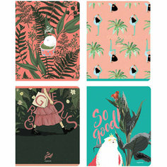 Тетрадь 48л, А5, клетка BG "Так хорошо!", ламинация soft-touch, выб. лак, 8 штук, 338734 БиДжи