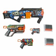 Набор игровой X-Shot Скинс Бластеры 4шт