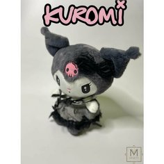 Игрушка мягкая Куроми аниме, плюшевый зайка Kuromi, черный Miyalitty