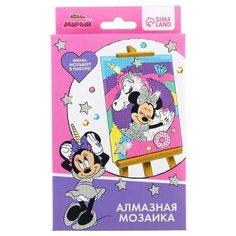 Алмазная мозаика для детей "Минни и единорог" Минни Маус Disney