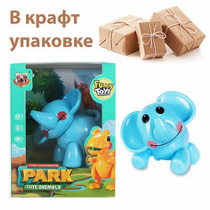 Фигурка Слон трещотка с подвижными частями в подарочной крафт упаковке Panawealth Inter Holdings