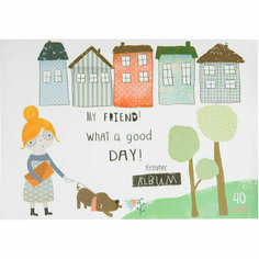 Альбом для рисования Kroyter А4 40л скл, бл.100г, Frends, диз. в асс.64447, 1535246