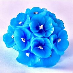 Силиконовая форма для мыла Гортензия 3D, для свечей гипса 1шт 7 х 7 х 4 см Нет бренда