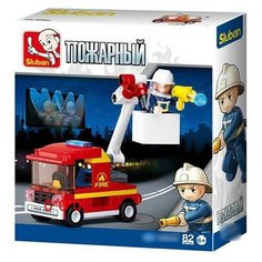 Конструктор Пожарные 38-0622A в коробке Sluban