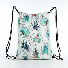 Мешок для обуви на шнурке, цвет белый/разноцветный нет бренда