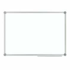 Доска магнитно-маркерная OfficeSpace, 50*70см, алюминиевая рамка Slim, полочка Спейс