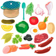 Деревянный Сортер Кастрюля с супами ST0287 Fofa